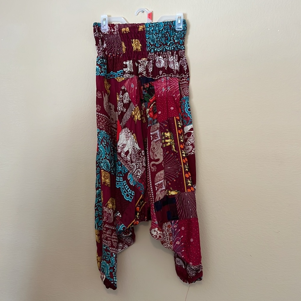 Nwt Patchwork Harem Pants - image 2